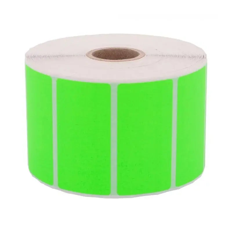 1500 étiquettes 57 x 32 mm - Papier Thermique VERT - Mandrin Ø25mm Etiquettes𝙋𝙧𝙤