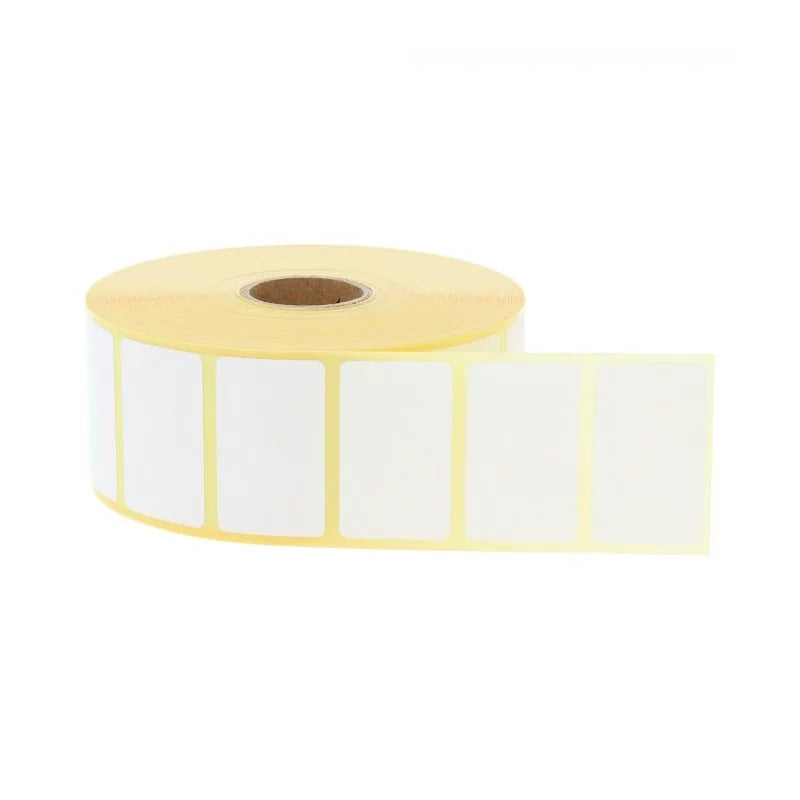 12 RLX - 2580 Étiquettes Thermique Permanent 38 x 25 mm - Mandrin Ø25mm