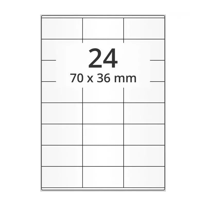 100 planches étiquettes A4 papier blanc amovible - 70 x 36mm Etiquettes𝙋𝙧𝙤