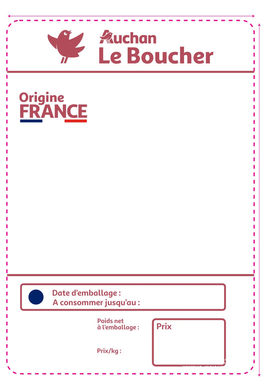 15 RLX - 800 étiquettes 58 x 75mm Ø40 mm - Thermique Top Permanent