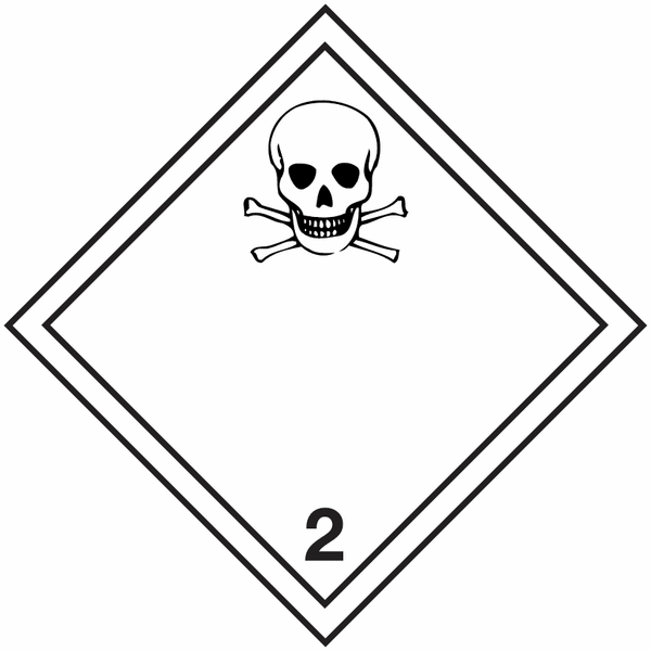 100 Etiquettes de signalisation de transport international "Gaz toxiques" Etiquettes𝙋𝙧𝙤