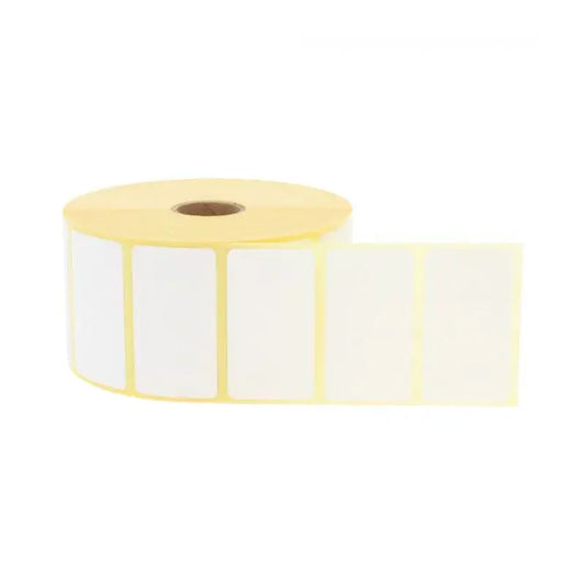12 RLX - 2100 étiquettes 57 x 32 mm Papier Velin - Mandrin Ø25mm