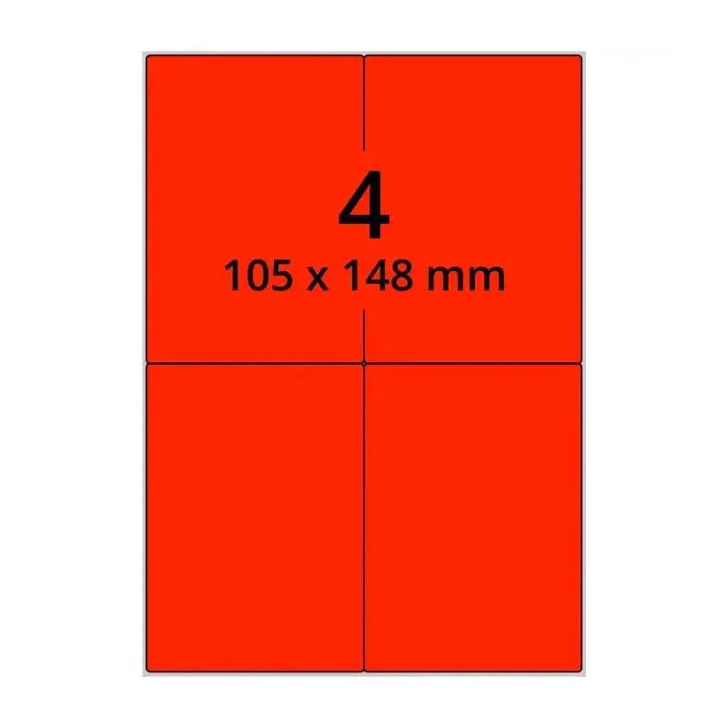 Étiquettes A4 couleur