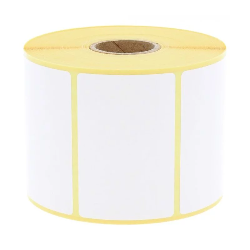 1 500 étiquettes 70 x 45 mm – Papier Velin Blanc Permanent – Mandrin Ø25mm