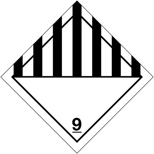 100 Étiquettes de signalisation de transport international "Matières et objets dangereux"